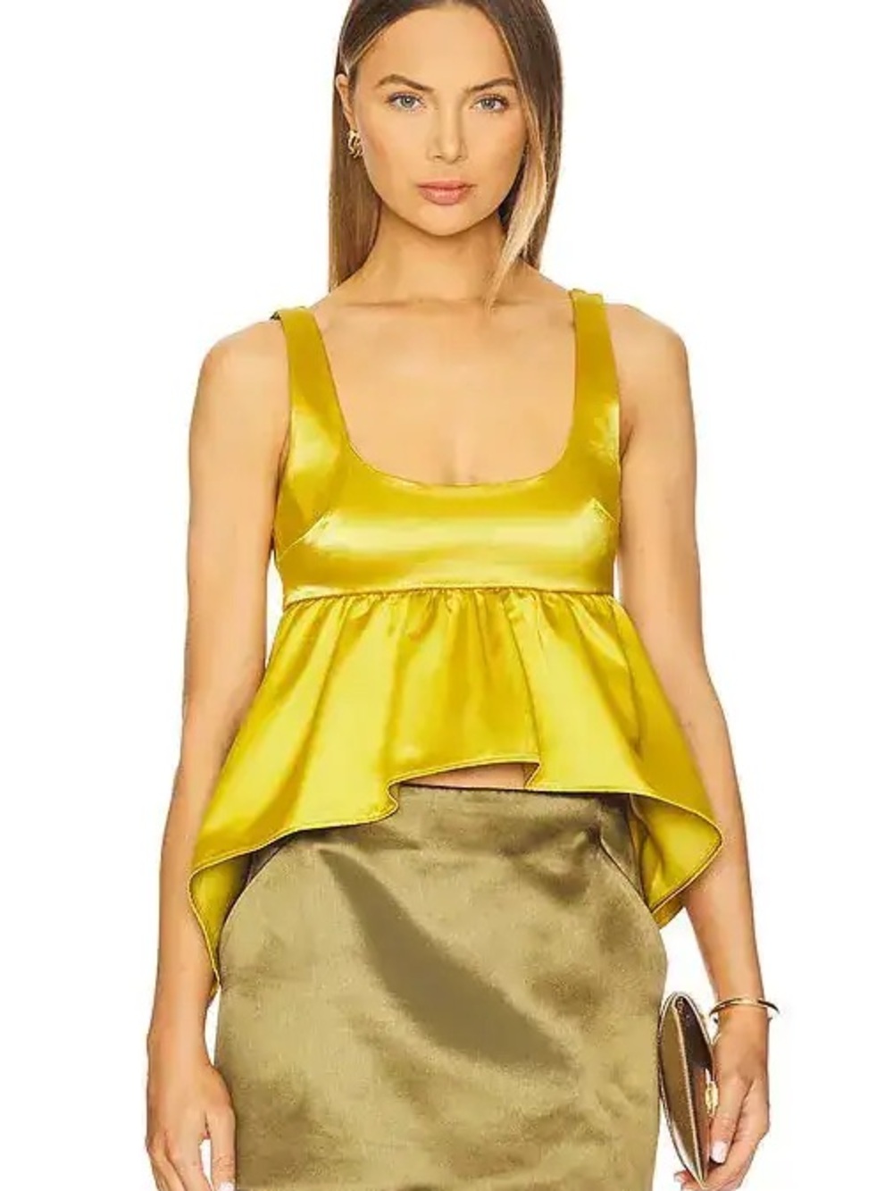 Azeeza Esme PeplumTop in Pear